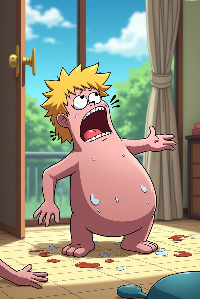 alone,male,chubby,Fat minora,Shirtless, alone, detailed, high resolution,, masterpiece,Excessive obesity,Obesity in the extremities,correct body proportions,overweight,Shibayama Junpei,mankind, bathtub, Penis, peeing, happy, naked, big belly, boobs