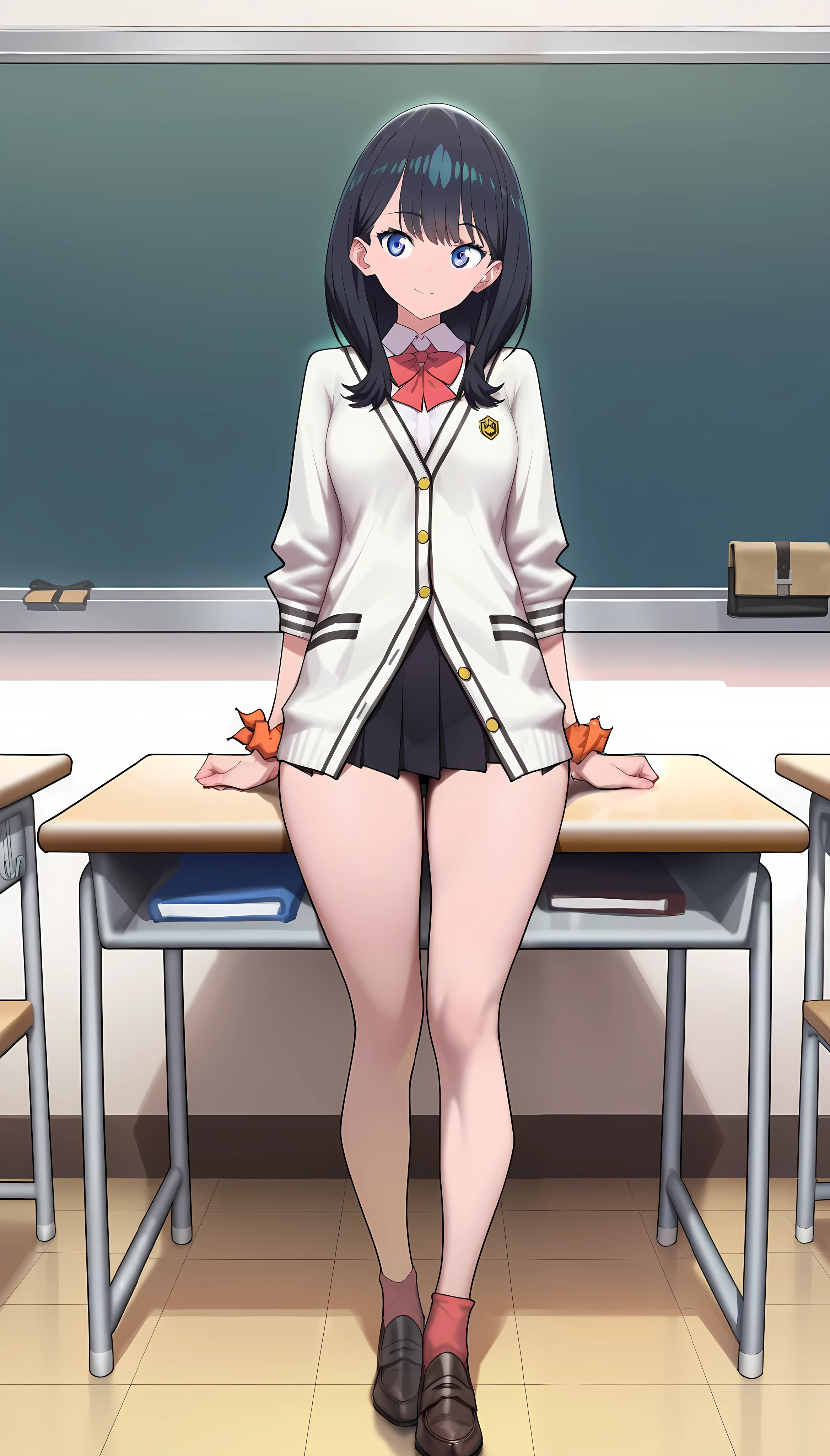 NSFW image of an anime style teacher teaching