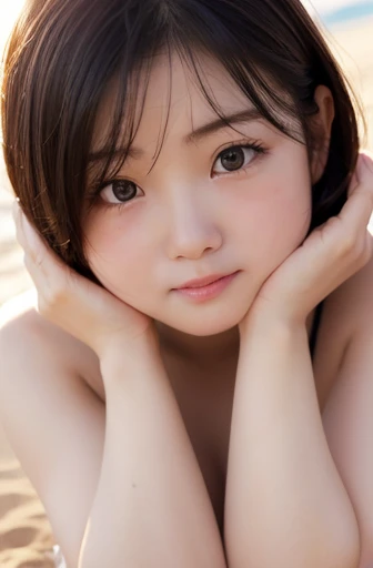 Completely naked, Highest quality, masterpiece, Ultra-high resolution, (Realistic:1.4), RAW Photos, The most famous Japanese beauty has a great time at the night pool,( とてもcute顔, Very beautiful face, Her embarrassed expression as she begs for sex is cute、Beautiful, sculpted figure、Moistened skin with lotion、Highest quality, Super detailed, cute, Childish expression, Lovely, She looks at me with a sexy expression that says she wants to be held.、, Very sexy face), She has very beautiful big eyes, very beautiful colorful hair, All the skins are very beautiful, Very beautiful long eyelashes, Very beautiful lips, Hairy pubic hair、Pubic hair is coarse、Sweaty、Temptation Pose、Tears and confusion、Breasts are beautiful、For plump, moisturized skin、Her plump thighs are revealed、Small bust size、