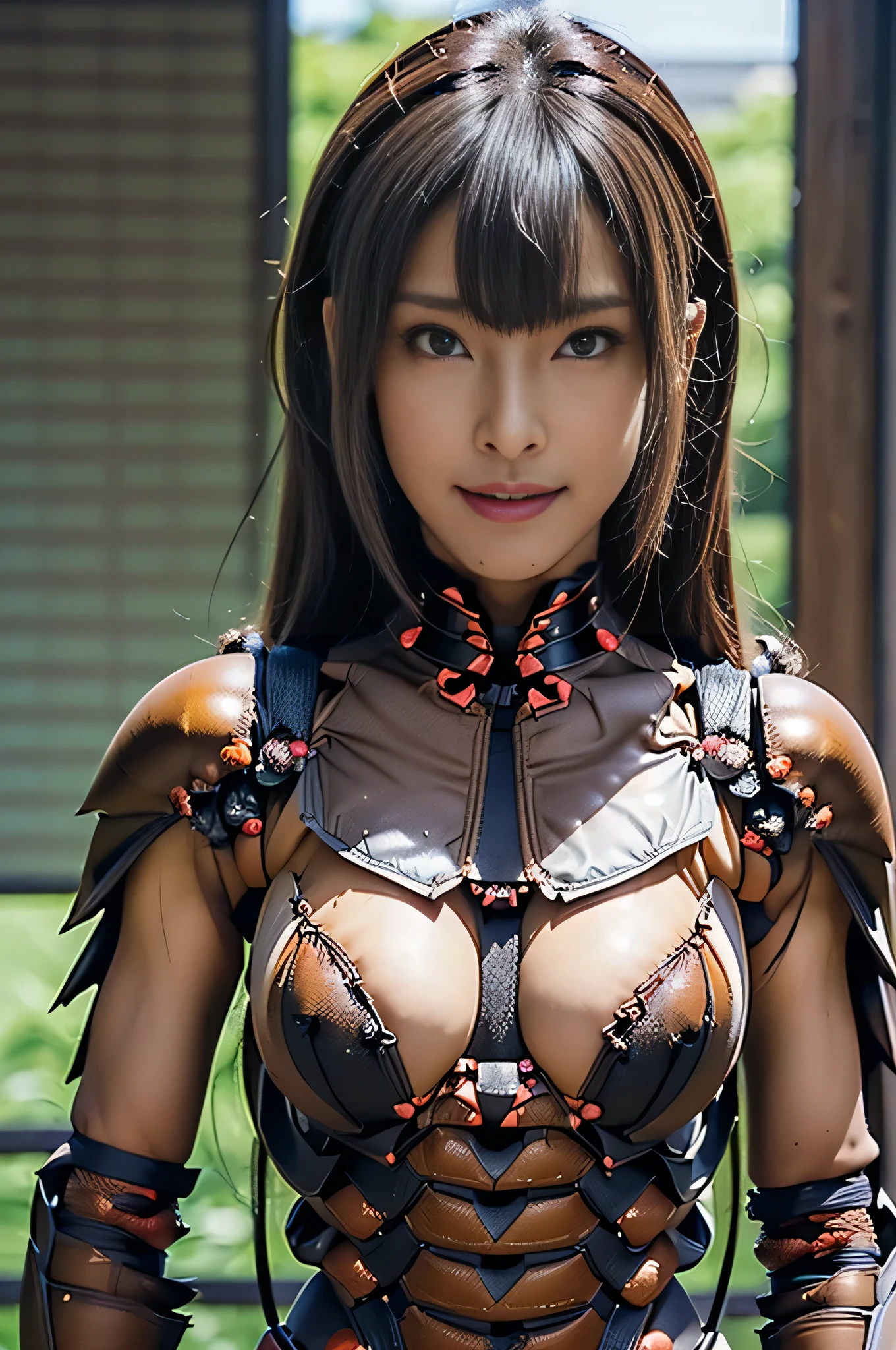 (high resolution,masterpiece,best quality,extremely detailed CG, anime, official art:1.4), realistic, photo, amazing fine details, all intricate, gloss and shiny,awesome many layers, 8k wall paper, 3d, sketch, kawaii, illustration,( solo:1.4), perfect female proportion,villainess, (fusion of dark brown cockroach and lady:1.4), (brown cockroach form lady:1.2), (brown cockroach lady:1.2), (fusion:1.2), (solo:1.4), (evil smile:1.2), muscular, abs, (cockroach brown exoskeleton bio insect suit:1.4), (cockroach brown exoskeleton bio insect armor:1.2), (brown transparency cockroach wing:1.4), (brown cockroach antennae:1.3),