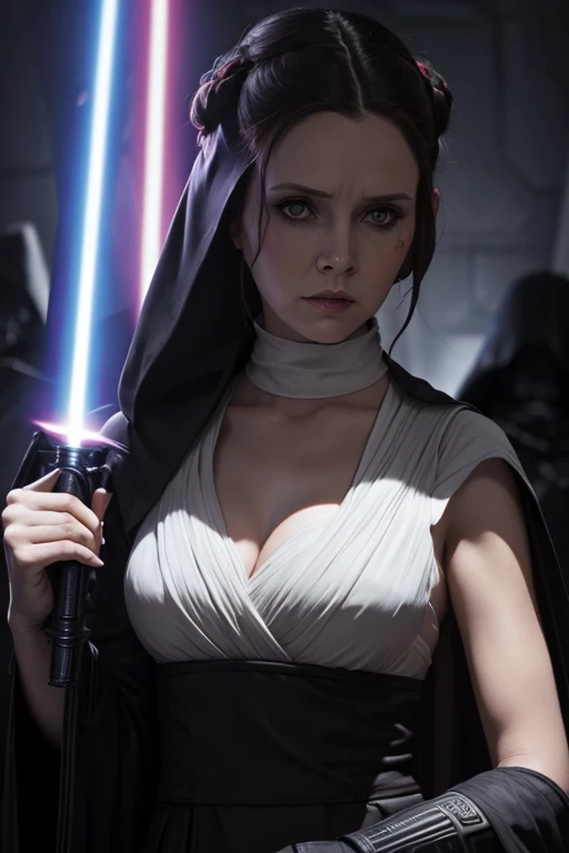 Most beautiful Jedi ever big breast. Gorgeous. Loving. Perfect body. Jedi girl robe on Covering most of body. Jedi bastila Shan. Lightsaber in hand
