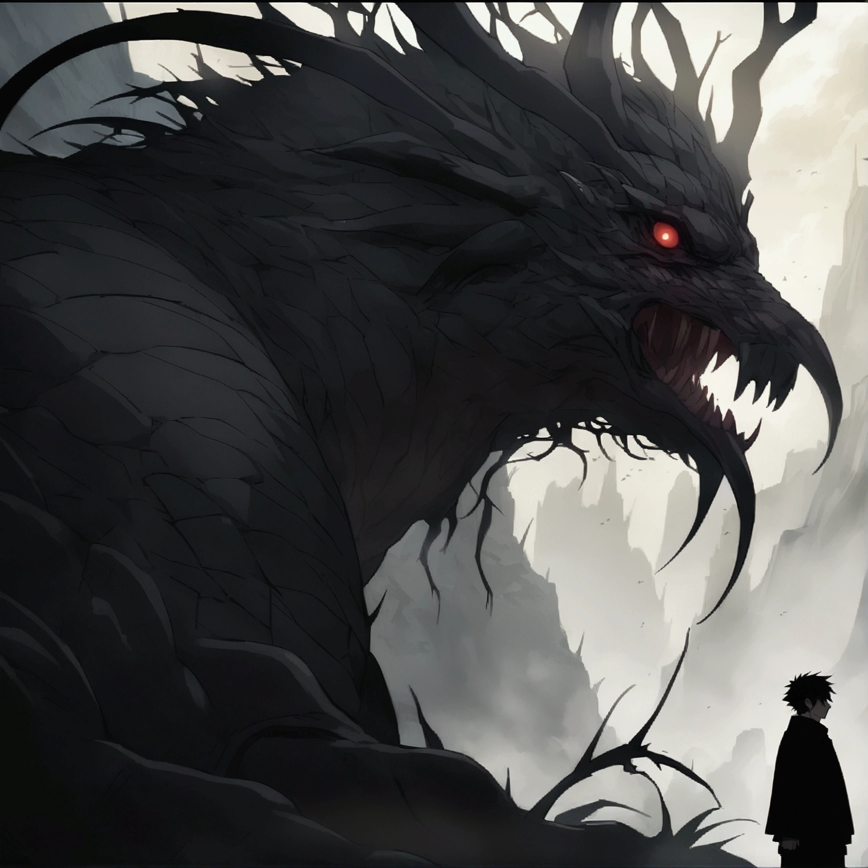 <lora:graffiti-halloween_v1_base:0.65>,
1boy,graffiti,demon background,