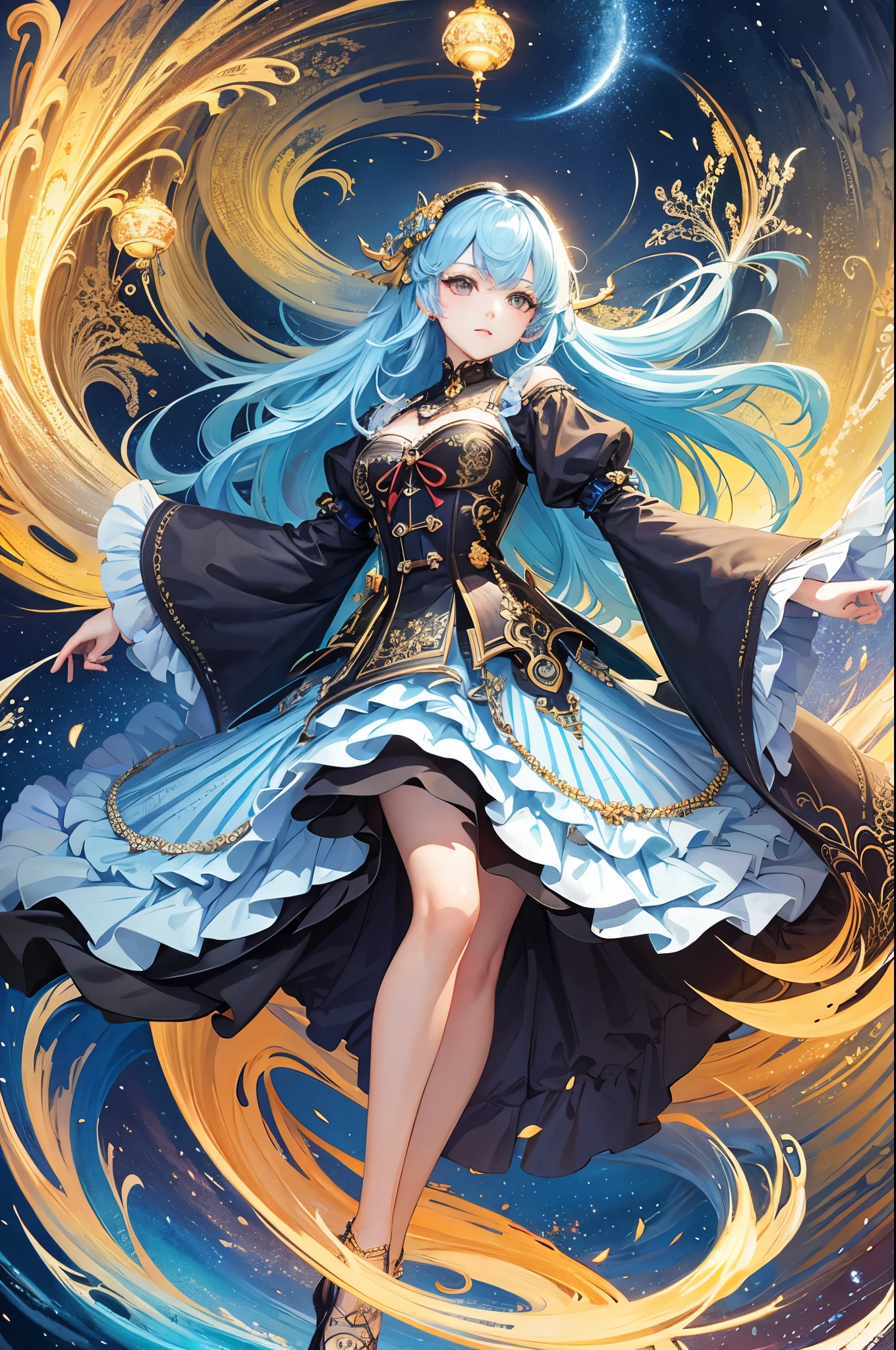 (masterpiece, top quality, best quality, official art, beautiful and aesthetic:1.2), (1girl), extreme detailed,(fractal art:1.3),colorful,highest detailed..