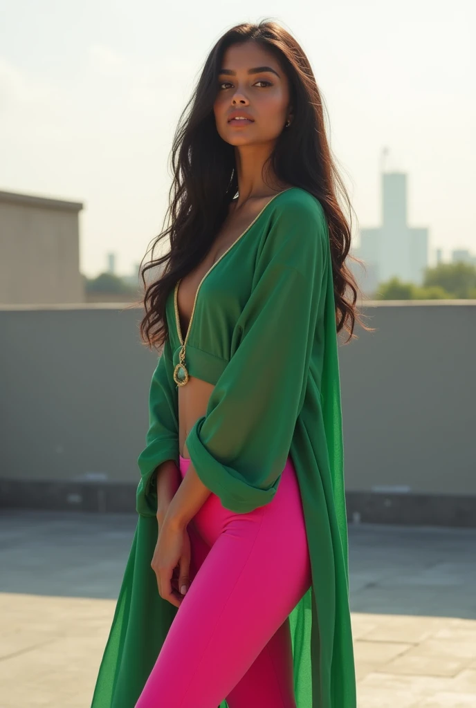Indian busty women, poor, slums, old brown saree, ripped clothes, slum, unrealistically big tits, slim waist, massive ass, very wide hips, waist chain
