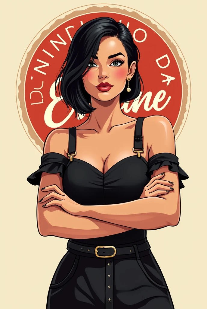(vector illustration, lineart, stylized art, flat color, logo, icon:1.6), ch, ((white background)), portrait, black hair, the viewer is holding a beautiful woman on a leash, a color around her neck, metal leash, metal collar , pulled leash