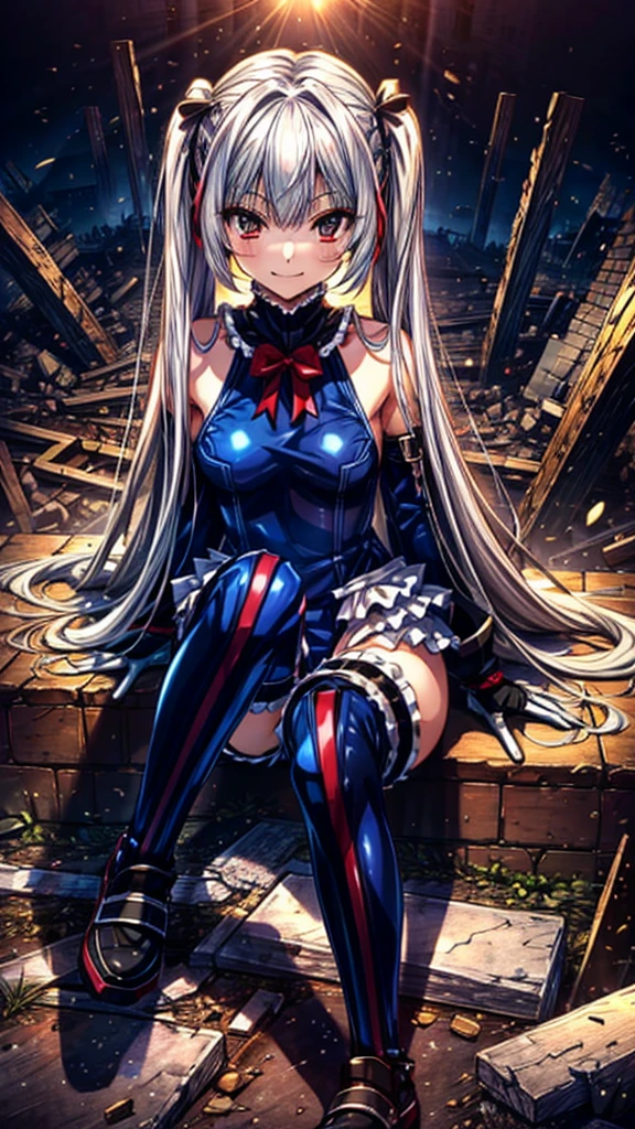 best masterpiece, ultra detailed, best quality, sharp focus, 12K, super high resolution picture, big tits,4K,Perfect Anatomy, highest quality, Marie Rose,Wicked Smile,Provocative attitude
,,Wicked Smile,Anime Style,(Ruffled swimsuit, Knee socks, Removed sleeve), (Anime Style:1.4) ,
,(White fingers:1.1,Black gloves),
Hollow Eyes,whole body,1 Girl、(In the research facility:1.2),,(very long hair:1.6),
