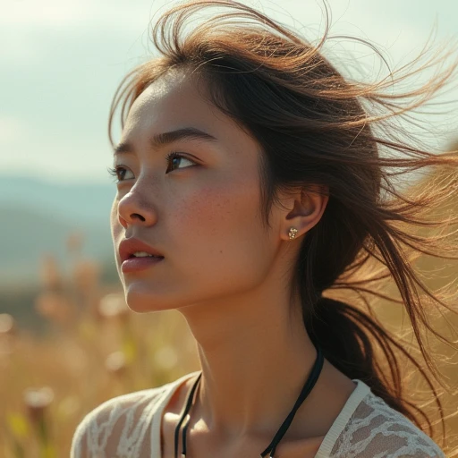 dressed, (photo realistic:1.4), (hyper realistic:1.4), (realistic:1.3), (smoother lighting:1.05), (increase cinematic lighting quality:0.9), 32K, 1girl,20yo girl, realistic lighting, backlighting, light on face, ray trace, (brightening light:1.2), (Increase quality:1.4), (best quality real texture skin:1.4), finely detailed eyes, finely detailed face, finely quality eyes, (tired and sleepy and satisfied:0.0), face closeup, t-shirts, (Increase body line mood:1.1), (Increase skin texture beauty:1.1)