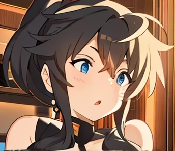 ((best quality)), ((masterpiece)), (detailed), perfect face, hentai babe, busty, cock between breasts.