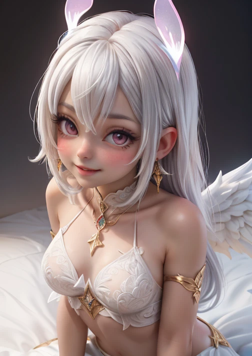 (8K, 4K, best quality, High resolution: 1.2), artwork, Ultra-detailed, hyper details, cinematic Light, Light frown, woman, Alone, pretty face, eyelashes, nose, Glossy lips, (Thin eyes, viewer, Light skin, White skin: 1.5), (perfect_Face), torso,, large, large, (nude: 1.5),, ridiculously long hair, blue hair, looking at viewer, detailed_background, full_body, dynamic_angle