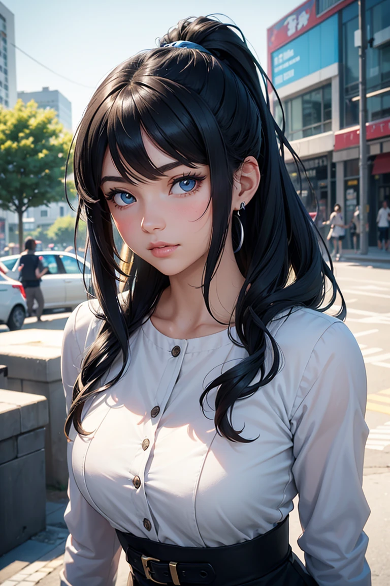 The Captive Female Assassin、Super detailed、Particles of light:0.5、prison、Attacked by a guard、Beautiful Blue Eyeouth half open、Natural Texture、Purple Hair、French Braid、Purple Hair、Mature slender beauty