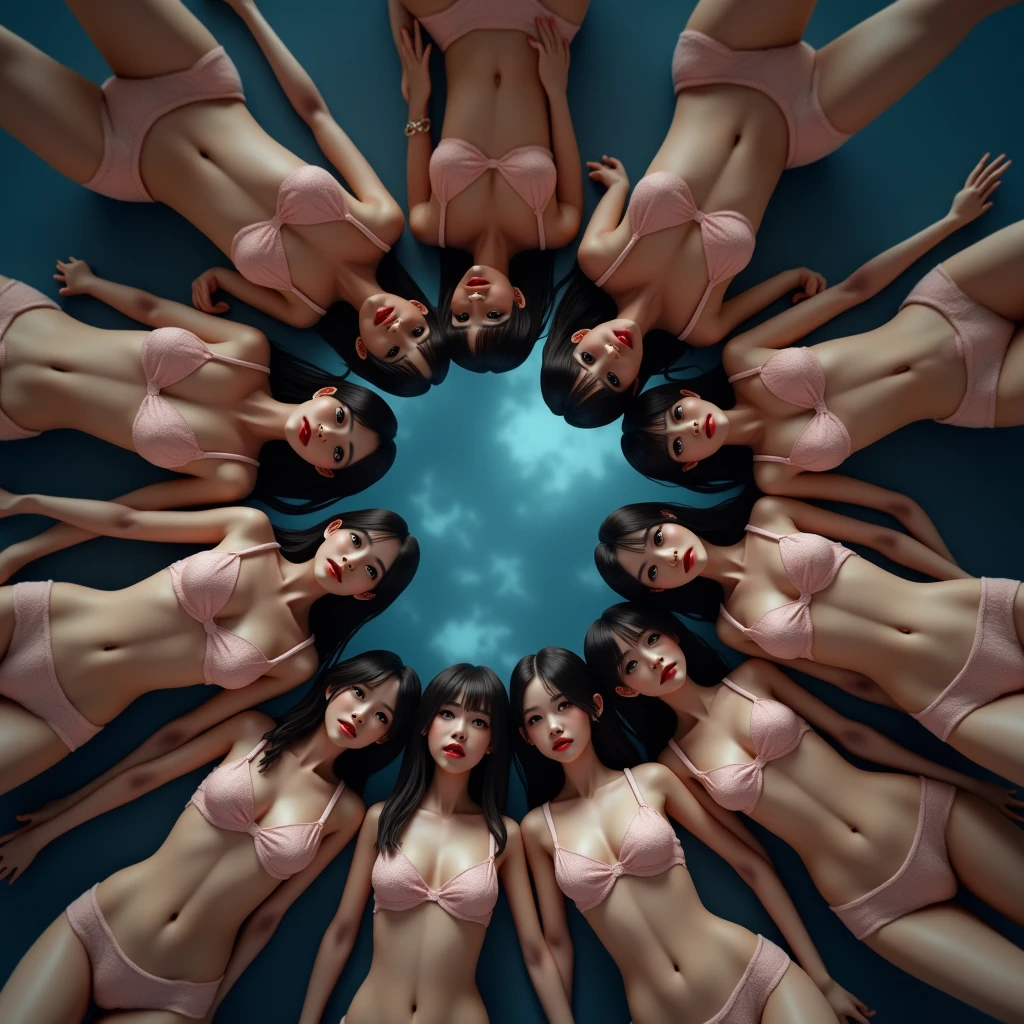(((Masterpiece))), (high quality), one beautiful alien girl, 15 years old,(A gray type alien girl is standing backwards:1.5),(5 heads,Back view,Plain background:1.5),(5 heads、Girl、five-headed body:1.5)、(There&#39;s only one alien、5 heads:1.5)