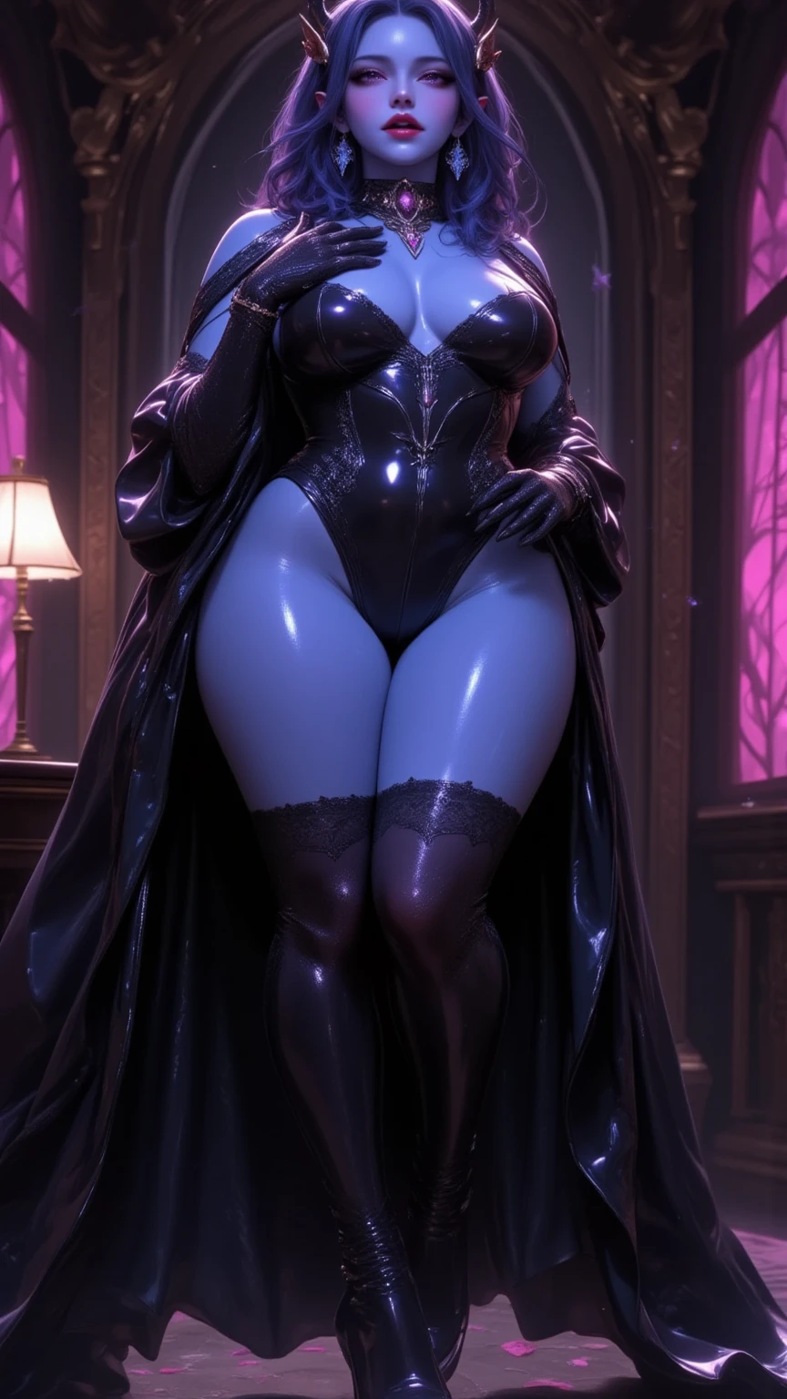 (Big breast, big hips, witch outfit, big witch hat, stockings, elf ears, elf, albino skin,puffy lips, painted lips, thick lips, blue eyes, Peep-toe ankle strap platform heel shoes),doggirl, big breasts, frontal, full-length, looking at the camera, facing the audience, standing pose, doghouse background, three-dimensional light, detailed full-body concept, sleek digital concept art, beautiful full-body concept art, art trend, CGsociety full-length,(((full body))) , (((sexy pose, model pose, standing pose))) ((Huge hips:1.3)),(tight stockings:1.6)(Gigantic Sagging Breasts:1.1) (fishnet bra:1.1)(Double Dutch Braid)