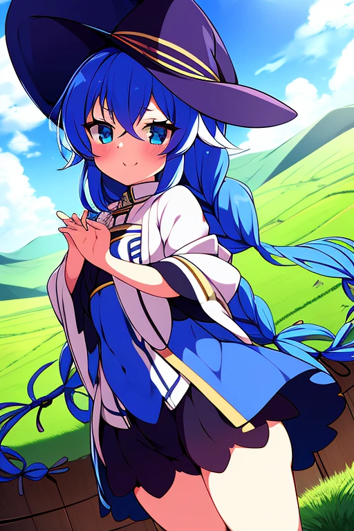 Roxy Migurdia, mushoku tensei, long blue hair,  blue eyes,