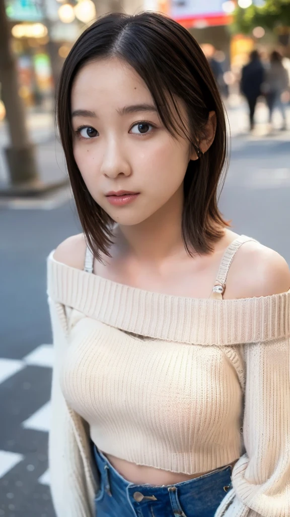 (((city:1.3, Outdoor, Photographed from the front))), ((Medium Bob:1.3,hoodie,Japanese women,cute)), (clean, Natural Makeup), (highest quality, masterpiece:1.3, 超High resolution), (Very detailed, Caustics), (Realistic:1.4, RAW shooting), Very detailed, High resolution, 16K resolution、(Large Breasts:1.2)、A little bit of her chest is visible、
