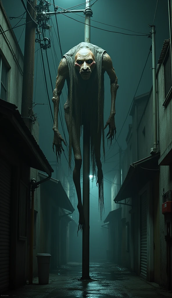 a monster hunting in the city streets