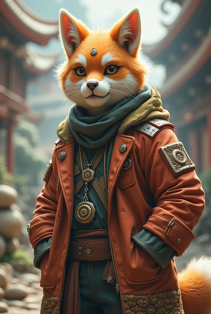 a asian man dressed as a furry