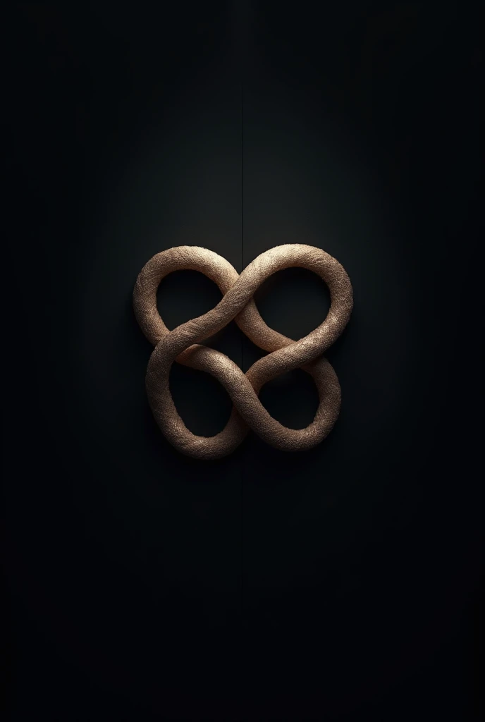 there is a picture of a brown infinity symbol on a yellow background, infinity symbol like a cat, infinity symbol, by Aleksander Kotsis, mobius strip shaped planet, in the shape of a cinnamon roll, by Andrei Kolkoutine, infinity glyph, made with illustrator, smooth 3d illustration, smooth 3 d illustration, by Edward Avedisian