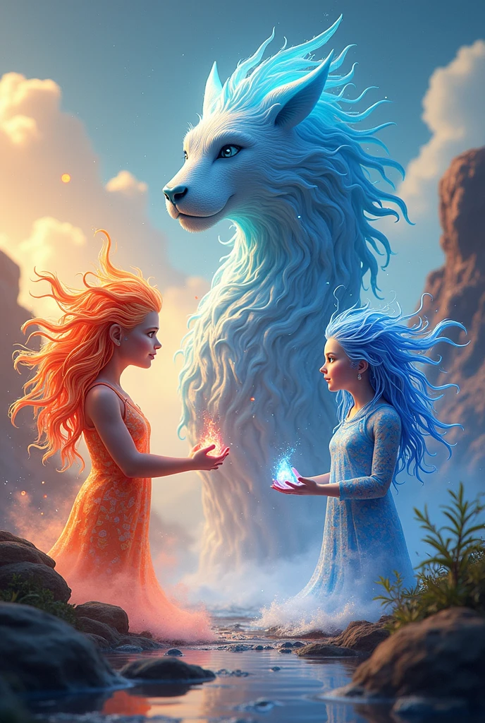 breathtaking masterpiece, best quality, highest quality, highly detailed, exquisite, award winning 8K digital painting of an ethereal and (incredibly beautiful female alien:1.4) with luminescent body parts that shimmer like stardust (lying gracefully on a steep cliff:1.2), casting a watchful gaze over (the galaxy:1.33), (a fluffy creature rests on her shoulder:1.8), intricate details, golden ratio, BaroqueAI, v0id3nergy, by Louis Royo