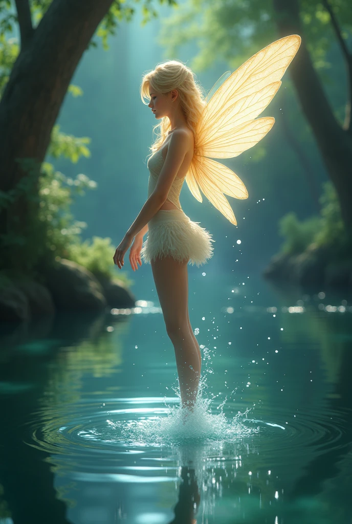 score_9,score_8_up,score_7_up,score_6_up,score_5_up,score_4_up, Beautiful fairy dancer in white leotard doing high kick, Motion blur: 1.7, 1 girl, butterfly wings, full moon night, deep in the forest, monsters gather to watch the dance, complex detailed face, delicate facial features, elegant pose, dynamic movement, cowboy shot,
