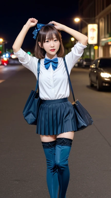 Pubic hair grows、Smile full of happiness、((Transparent panties:1.3))、no-pantie、、Panting face、Lacking、After being attacked、school girl outfit(Plaid miniskirt)、a sailor suit、Sweating、Expression in a state of excitement、short-hair、((eye glass))、Almost completely naked、(((:1.5)))