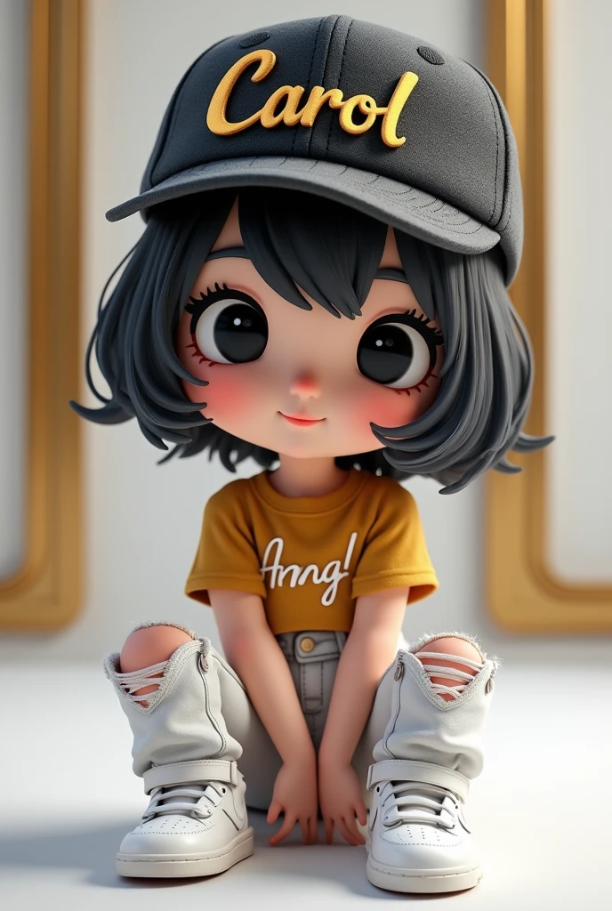 chibi, a with pulando standing in front of a microphone, disney animation, pixar 3D, brown skin like soil, cold studio lighting, evokes feelings of joy, beautiful artist rendering, as a pixar character, kawai, wearing jeans, inspired by Sheila McClean, artist unknown, cherubic, by Charles Fremont Conner-imagine - --auto --s2