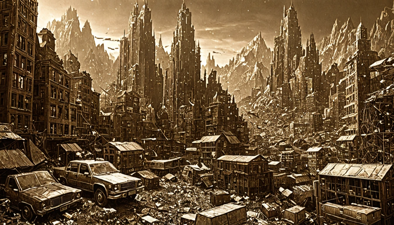 shining city surrounded by mile-high mountains  of garbage d3c0pnuk, str34ml1n3