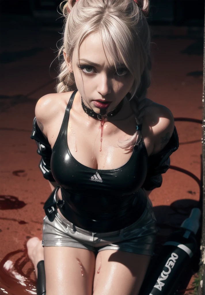(torn armor, ripped leotard:1.3), (dirty, bruise,blood:1.3), black hair, lips, makeup, long hair, solo, (revealing ripped clothes, torn clothes:1.3), (ruined Tokyo city background),Hyperrealism, trending on Pixiv, Bowsette, extremely short tight latex corset dress, fishnet stockings, sexy black high heels, diamond encrusted bdsm collar, hanging from the ceiling by a chain, photorealistic highly detailed Ecchi hentai,aroused, camel toe , sexy pose, high resolution, insanely large breasts fully exposed, sexy cleavage, ((Pubic hair, Lower abdomen bristles, Crotch open, are large and about to spill out of bra)), Pubic hair sticks out of underwear , (((wide leg spread))), lying down, sweating, wet Crotch area, wet thighs, (((Potential NSFW))), Beautiful girl with accentuated slender abs: 1.4, tip sticking out, areola protruding, pubic shape clearly visible, Lots of lashes, Lame on the eyelids, Bright red lips,six-pack abs:1.4 ,wet, ((Open legs in famous street)) ,(((Moaning in pain, feeling pain, tears flowing, sore, crying in pain))), bust botox, sleeping beauty lying on her back, wet skin and hair, big breasts, bare lower body, no panties, Live ass, perfect body, open (perfect body, small ke), fashion photorealism, high definition sysie details, photography, sharpness, unique 850 4, koda850 k portrait camera, f1.6 lens, rich color, hyperrealistic texture, spectacular light texture, surreal art, Cinestil 800 fashion mechanism, frightened and crying, covered in tears, obeying pain, moaning in pain, grimaces of pain
