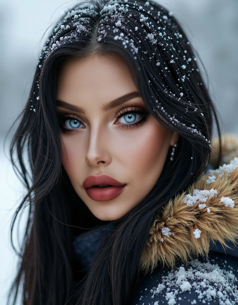 snow white porn star, sexy cute naive face plump lips big blue eyes very long hair