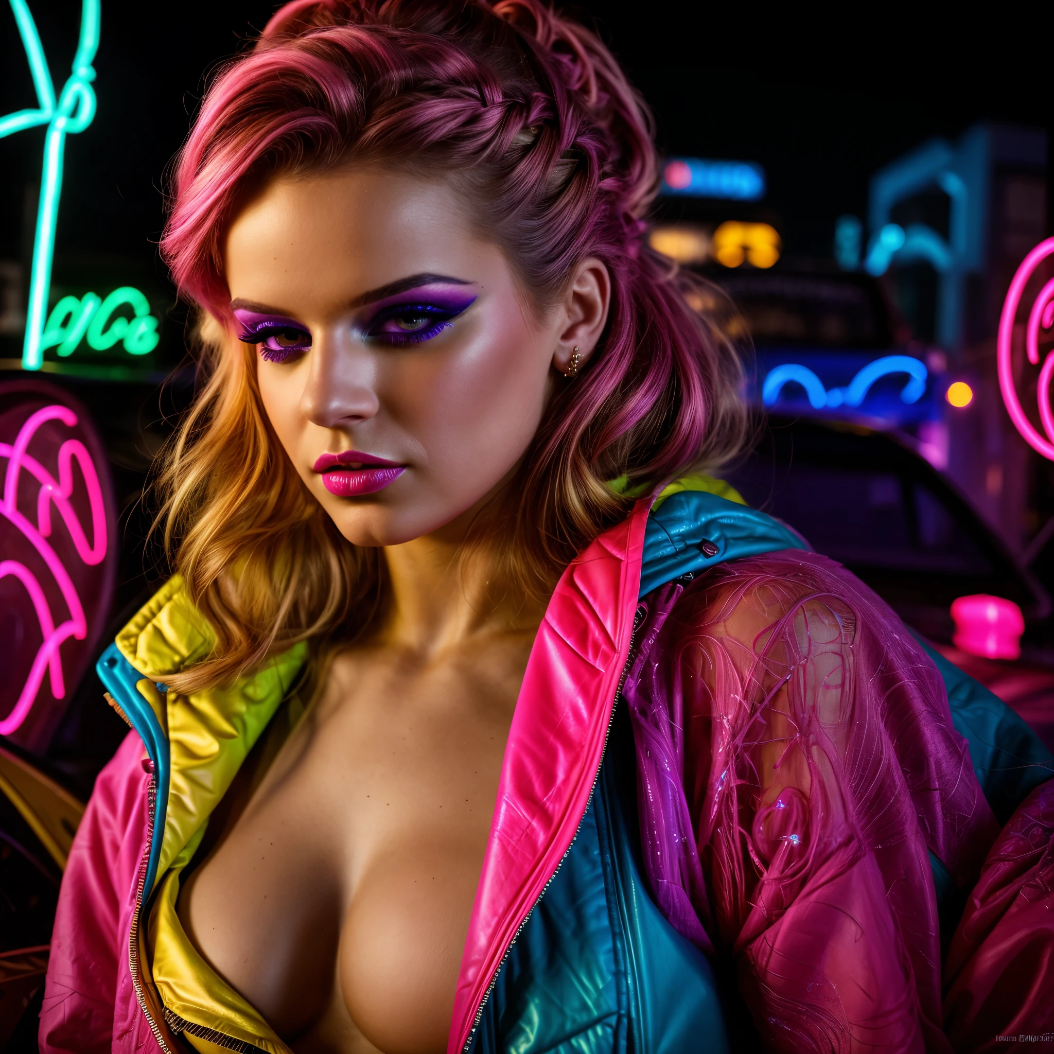 aim: (), NArAnjA neón, HyperAss Women, milf, little , Big fAt Ass, sexy, sensuAl, Hot, provocAtive, CAliente, short pink cAbello, Very short (rococo) cAbello, ropA cortA. Con muchAs piezAs inflAbles biotrAnslúcidAs de color violetA y AmArillo y mAngAs AbullonAdAs., DuA LipA como MegAn thee StAllion como Vixen (dc comics), A (fondo pesAdo, Superior) pArte del cuerpo, #HyperAss #fondo pesAdo #wide #HugeAss, (sharp focus:2), cAderAs grAndes y extendidAs, TendenciAs en DynAstySeries. AfroWestern skin AsiAn_ReAlistA