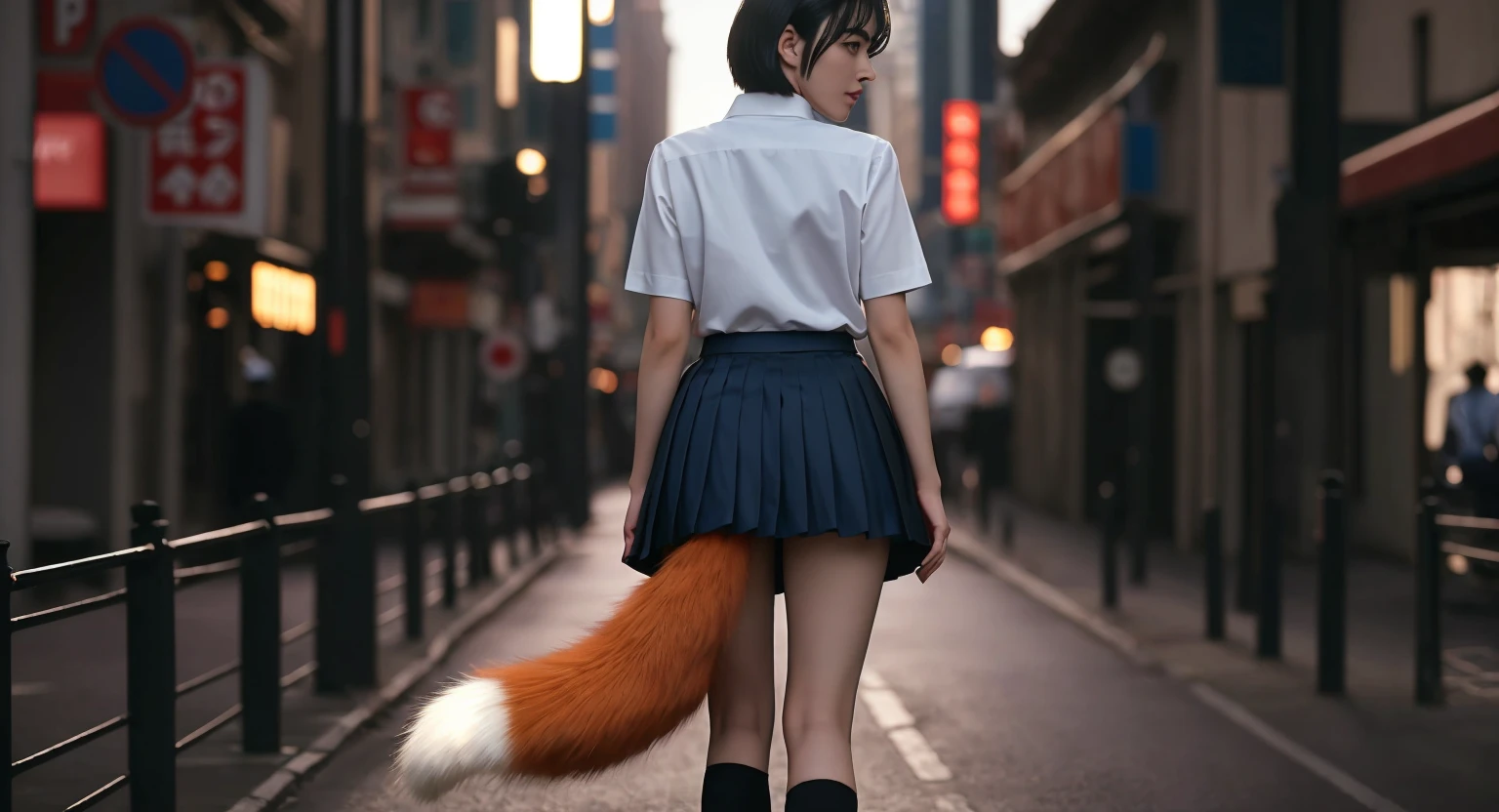 (((professional: step by step, considering even the smallest detail, god-level final result))): "perfect body, full body, cowboy photo, beautiful, masterpiece, best quality, realistic photo 1girl 16years, symmetrical face, serval kemono friends, cat tail, very low waisted 10% cowboy miniskirt, cat ears, blonde hair, round breasts, ((80% )), (((offer your ass to the viewer mini thong visible))), natural skin texture, realistic intricate details of eyes and face, lipstick, short fluffy hair, messy hair, smile, closed mouth, beautiful legs, tall woman, skinny, slim_legs, alone, huge chest, cleavage , (pose with buttocks in front of you), shirt, beautiful nature location, around flower location, (detailed background), plaid skirt, white minishirt, huge chest, cleavage, Show a small cleavage through the shirt, loafers, blurred background, blurred, holding, plaid, short sleeves, jk ribbon on the neck, jk ribbon, brown-hair, bracelet, water, bangs, school uniform, jewelry, parted lips, lips, from the side, depth of field, rear side solar lighting, canon eos 50mm camera