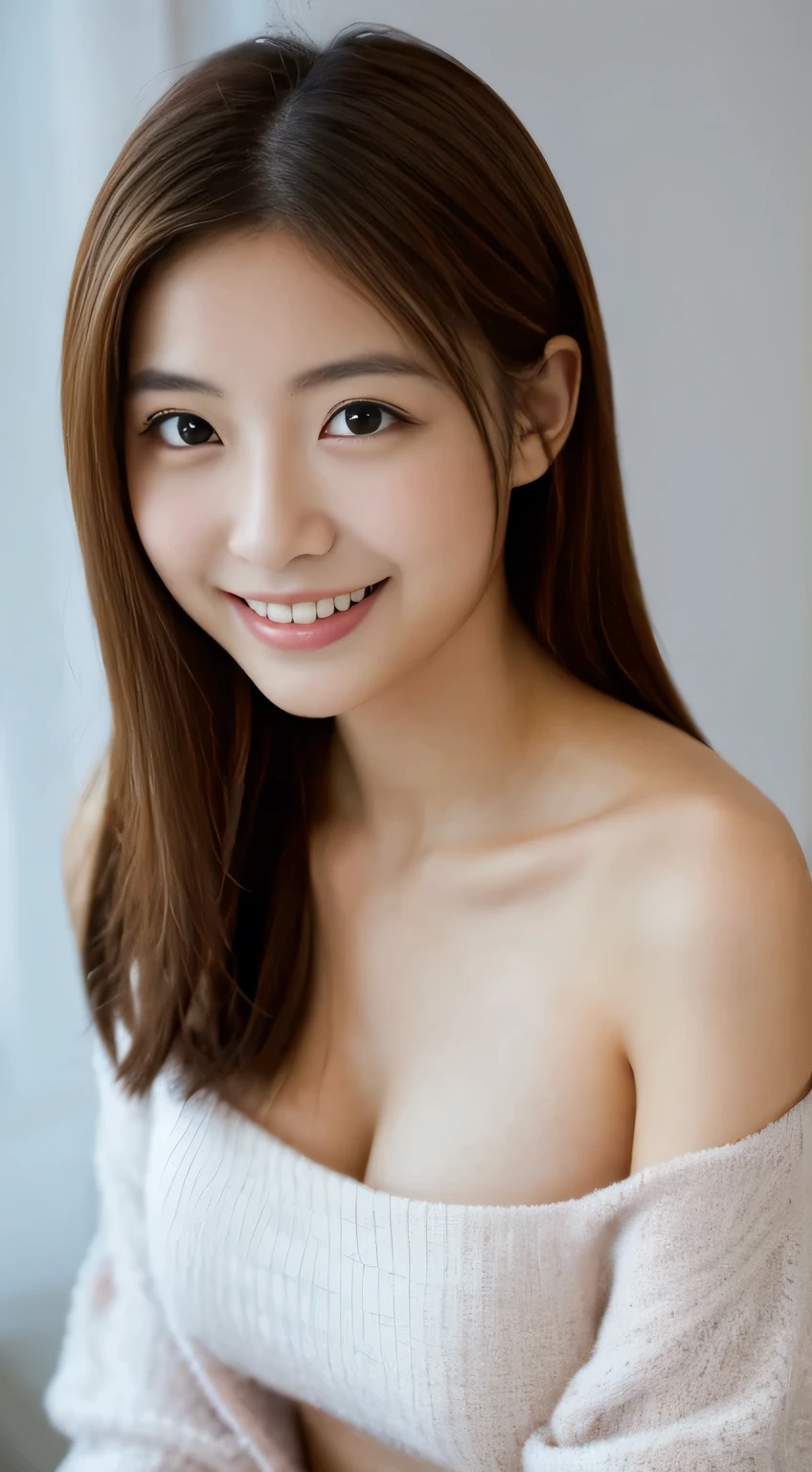 masterpiece,best quality,(Japanese ),((Beautiful girl)),cleavage,indoor,(perfect body beauty:1.2),(shy smile),