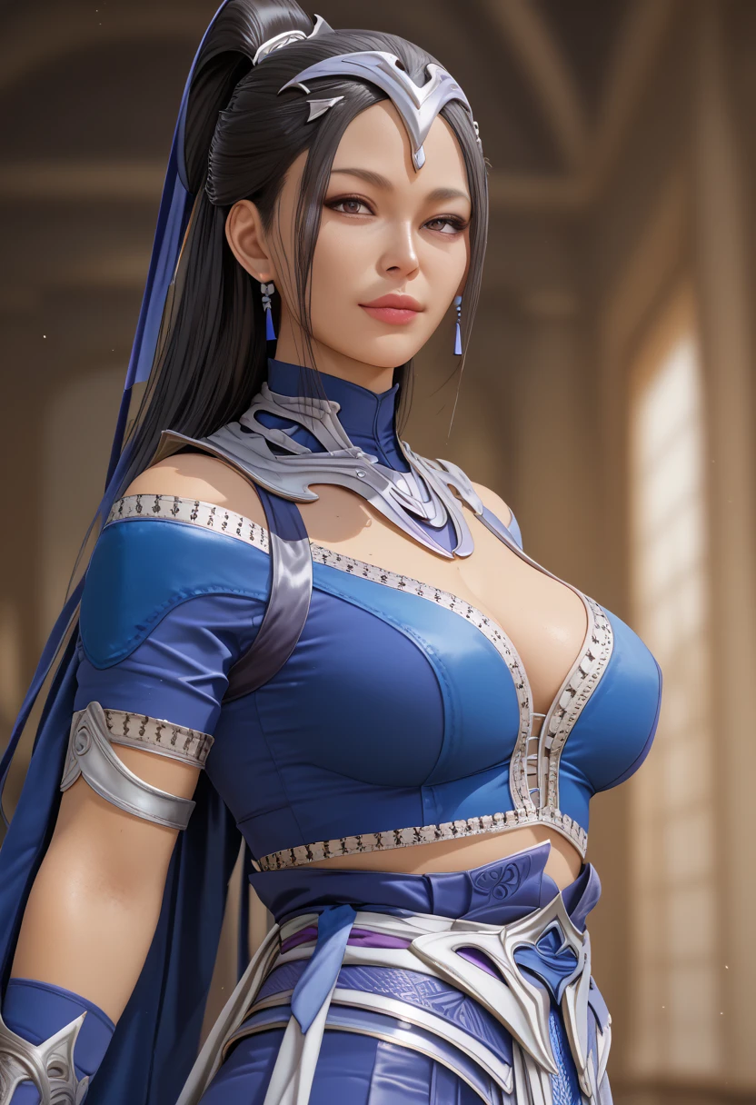  Woman,age 30, mature woman,Kitana ((masterpiece)),(((best quality))),((Full illustration front to back side to side views,anime art,pose sexy images of her self to you show off her body