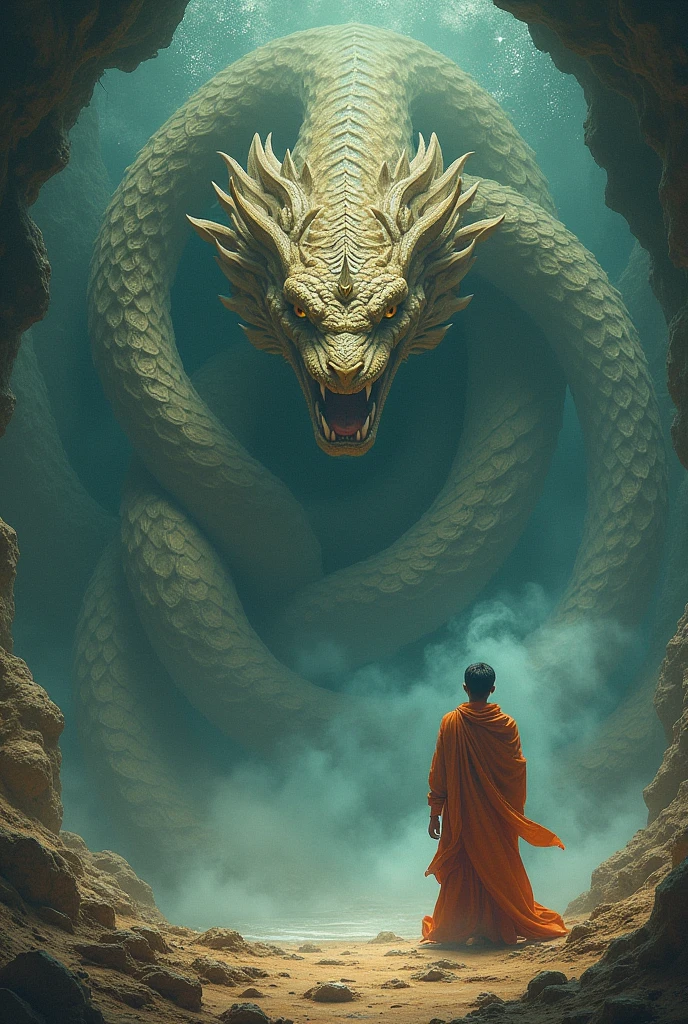The battle of Buddha and dragon(fo:1.3),a cassock,Dharma,Like the palm of the Buddha,The Chinese White Divine Dragon soared into the air,(Buddha manipulates dragons:1.3),(Buddha turned his back to the camera:1.3),Sky clouds surround the surroundings,Light magic,Fantastic background,Meaning background,Ridiculous background,There are artistic overlays,multicolored hair, surrealism, Cinematic lighting, Ray tracing, god light, speed-line, angle of view, hyper HD, Masterpiece, Best quality, Super detail, A high resolution, High quality,(Far view:1.3)
