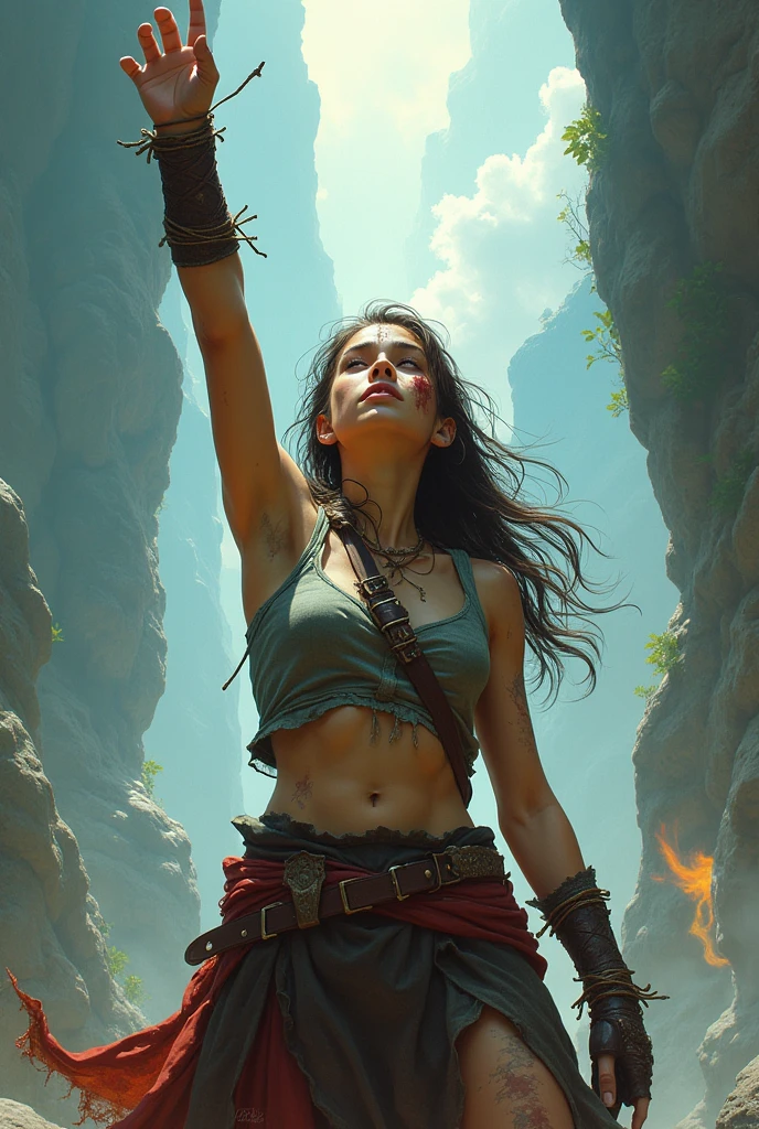 Solo, Kassandra (from assassin's creed oyssey, 1female, stron, toned abs, brown hair with side braids, brown eyes, light brown skin, Greek) wearing a one-piece armor, shoulders showing, shooting an arrow from a bow, bats flying, night, ancient greece. ((masterpiece), best quality, ultra high resolution)