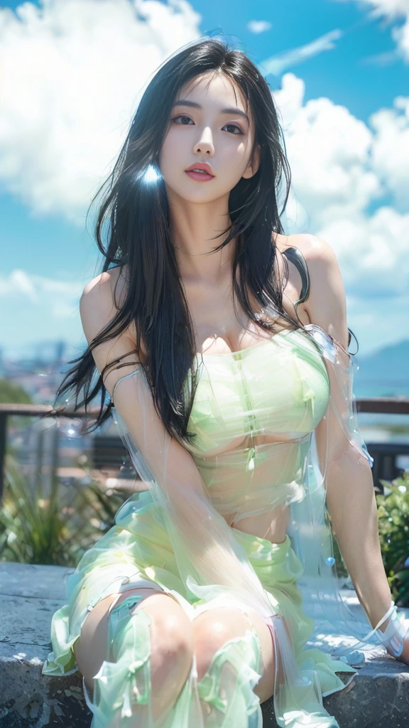 "(highest quality,4K,High resolution,masterpiece:1.2),Super detailed,Realistic,Portraiture,High resolution,超High resolution,(In the water,Marine,In the water) art,Beautiful fine details,long flowing white dress,(seashell,shell) accessories,ethereal In the water lighting,Vibrant colors,Graceful Movement,Subtle water ripples,Calm expression,floating In the water hair,Sunlight shining through the water,The subtle sparkle of the dress,The ocean floor is covered with colorful corals and seaweed,The surrounding marine life is reflected in the dress"