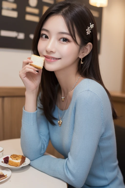 there is a woman sitting at a table with a plate of food, 2 7 years old, 2 8 years old, 2 9 years old, 2 2 years old, 2 3 years old, 21 years old, sakimichan, 3 2 years old, 2 4 years old, young and cute girl, sakimi chan, asian girl, beautiful asian girl