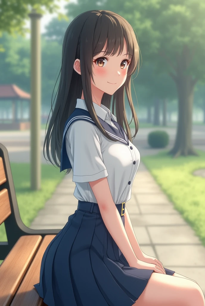 (master part), best quality, high resolution, altamente detalhado, Antecedentes detalhados, perfect lighting, 1girl, Onze, leaning against the tree, Noite, Pirilampos, from behind, Looking back, Blushes