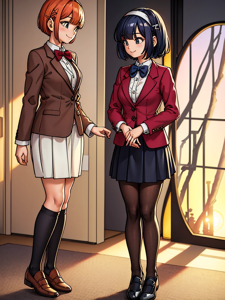 (masterpiece:1.2), (best quality:1.2) , shiny skin, eyes detailed, clothes detailed, body detailed, floor,2girls , backplay, sitting on person, crossed legs, on all fours,, <lora:epiNoiseoffset_v2Pynoise:1> <lora:sittingonback:1>