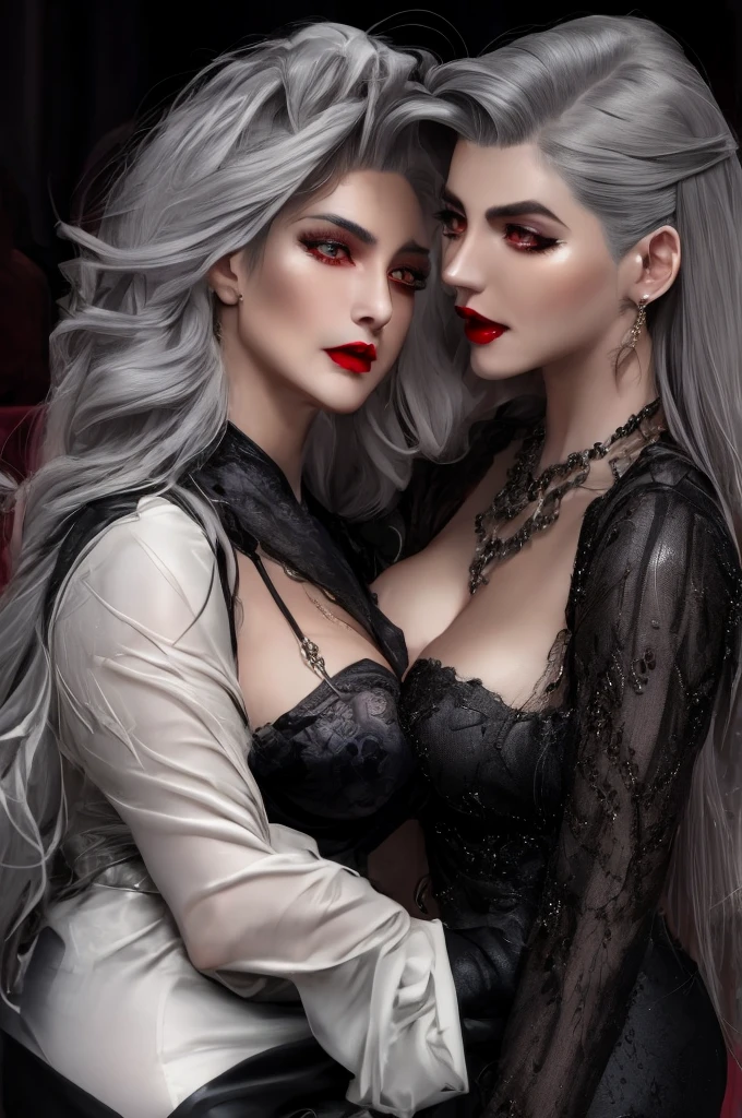Succubus woman white hair