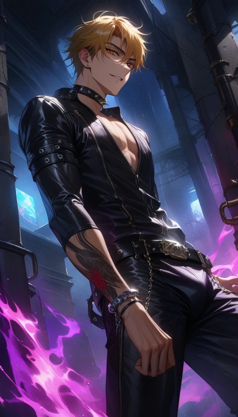 Highest quality, masterpiece, male, black super short hair, blue eyes, armor, cape, brightly colored, bright picture, paladin, muscular, short beard, mature, glowing particle special effects, church, national character face, tall, strong, rough face, falling feathers,Cup, messy short light brown hair, realistic photography, handsome, Masculine, muscular, pretentious smile, small stubble, outdoors, romantic and gloomy atmosphere, water mountain, complex luxury scary background, small smile, pretentious smile, friendly face, rough, 30s, young, extremely hairy chest, alpha, messy short light brown hair, cinematic shot, diffused light, chains, handcuffs, intricate details, athletic muscular physique, cleavage, extremely hairy chest, vintage aesthetic, mysterious aura, night, artwork, bright room, posing, barbarian king, hairy armpit, wearing open baptist shirt, a little fat, big bulge in sports pants, legs open, posing, choker, clear image, (detailed face)