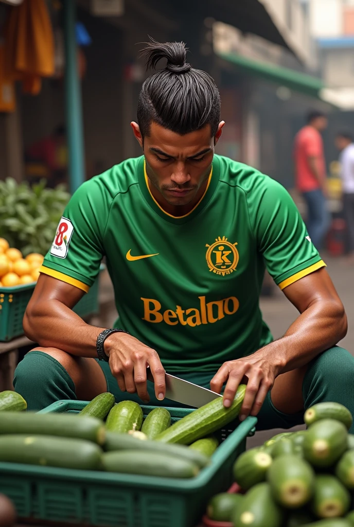 Ronaldo sell vegetables in india
