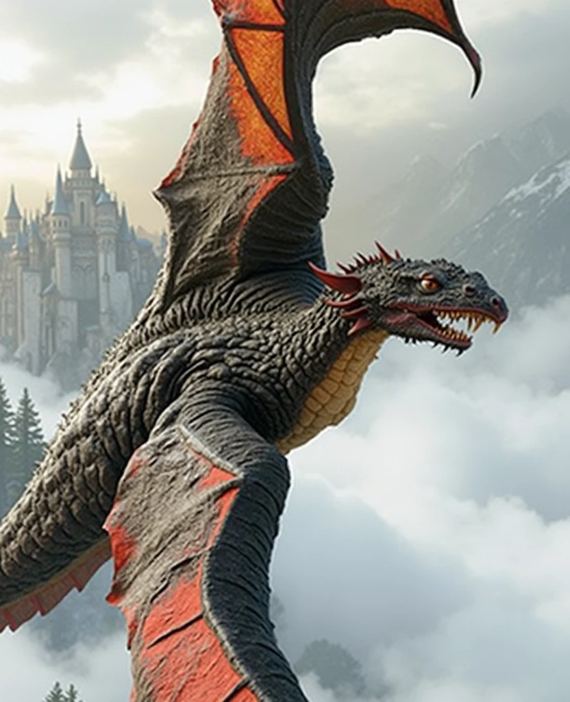 masterpiece, high quality, intricate details, cinematic photo a gold|iridescent dragon flying over a battlefield, medieval troops castle, breathing fire, sunset low-shot long-neck tattered wings motion blur . 35mm photograph, film, bokeh, professional, 4k, highly detailed, highly detailed high saturation