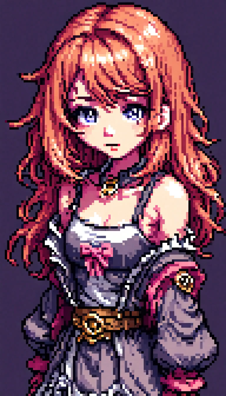 pixel art , 128 bit,  girl