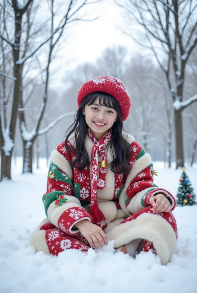 Christmas outfit, snow,