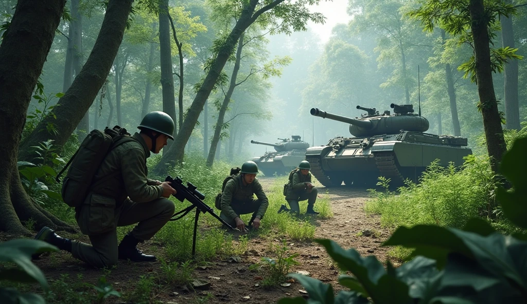 two artillery soldiers, French faces, detailed, with green camouflage uniform with navy blue details, military helmets, they are next to an artillery mortar firing, it has rubber wheels, ammunition casings, they are in a European forest, battlefield , explosions and fire, ultra realistic, Ultra detailed, hyper realistic, 4k, Ultra detailed image, realistic, Highly detailed, perfect composition, gorgeous, Intricately detailed, incredibly detailed, Fine art photography 8K, hyper detailed, Masterpiece, Ultra detailed, hyper realistic, 4k, Ultra detailed image, realistic, Highly detailed, perfect composition, beautiful, intricately detailed, incredibly detailed, 8k art photography, hyper detailed, Masterpiece