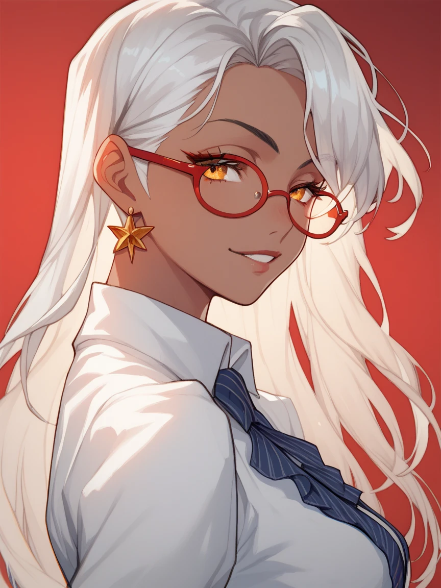 score_9, score_8_up, score_8, best quality,masterpiece,4k,very aesthetic,uncensored,rating_explicit,rating_questionable, anime_source, gojou satoru, genderswap \(mtf\), long hair, white hair, blue eyes, long white eyelashes, depth of field, stunning color, (white eyelashes:1.5), female focus, BREAK, 1girl, mature, looking at the viewer, (eyewear on head, round eyewear), smile, smirking, grinning, cropped t-shirt, black joggers, BREAK, Animated by Mappa studio, perfect composition, BREAK, cinematic lighting and shadow, dynamic pose, expressive, perfect face, perfect body,(masterpiece), (best quality), (ultra-detailed), very aesthetic, very detailed, high detailed texture, 8k,