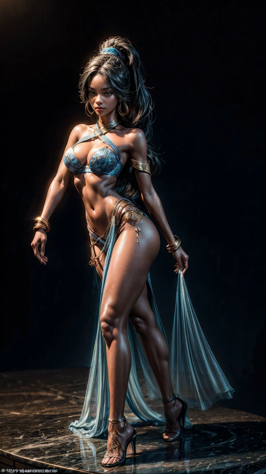girl from ancient Egypt,1girl, (large breasts:1.4),((((long twin braids,tight braids,long braid,braided hair,long hime cut,dark hair,black hair,colored inner hair)))),(((purple_eyes:1.3))),intricate eyes,beautiful detailed eyes,symmetrical eyes,((((lustrous skin:1.5,tanned skin,bright skin: 1.5,skin tanned,shiny skin,very shiny skin,shiny body,Reflective skin)))),(spider lower abdomen,narrow waist,wide hip,athletic body,inflated legs,thick thighs,(detailed face)),beautiful detailed lips, cute,slutty,sensual,seductive look,((erotic)),((nsfw)), (((eyeshadow,egyptian makeup,eyelid makeup))),zettai ryouiki,revealing clothing,show skin,((belly dancer bikini)),((intricate belly dancer outfit)),(((dark purple clothes,Transparent cloth:1.1,wet clothes,intricate outfit,intricate cloth))),outfit with fringe,head chain,panja,leg chain,silver embroidery trim decoration with organza outfit,sheer detached sleeves,((side-less tabard over barskin droop body center from neck to knee length: 1.5)),(thighs-less sheer detached arabian pants:1.5),(barethighs:1.3),bare shoulders,(huge cleavage:1.5),(crisscross strings:1.5),(((slave collar,metal slave collar,black slave collar,Long chain leash connected to her collar))), (flirtatious pose:1.3), looking at viewer,embarrassed,centered,scale to fit dimensions,Rule of thirds, outdoors,((dark cult ritual, dark cave:0.5, torch fire, fire lighting, dirt floor)),scenery,(background skulls),extremely scenery,(puddles everywhere,moss,moss in the background),(fog in the background),clouds,black lily pads,palms,reeds,(((skulls in background))),(sunset, golden hour), (Glossy Egyptian ornaments),(top-quality,8K,32K,​masterpiece),high resolution,(Photorealistic:1.4),Ray tracing,Sun glare,depth of fields,By backlight effect,Add depth to your screen,(((vibrant colors,vibrant theme))),(intricate),(high contrast,photorealistic artwork:1.37),(best quality,4k,highres,masterpiece:1.2),ultra-detailed,(realistic,photorealistic,photo-realistic:1.37),profess,deta
