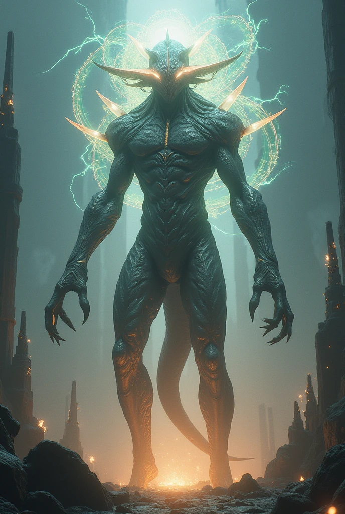 alien doing magic