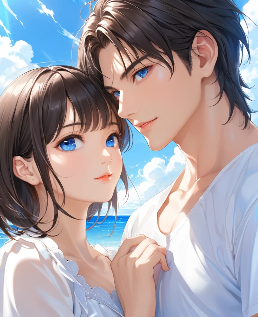 The perfect style, nvinkpunk close-up portrait of (((People ask))), Smooth and soft skin, Big, dreamy eyes, Beautiful and intricate hair color, symmetrical, The anime's eyes widened., soft light, detailed face, By Makoto Shinkai, Stanley Argerm Lau, wow, Ross Draws, concept art, digital painting, looking into the camera