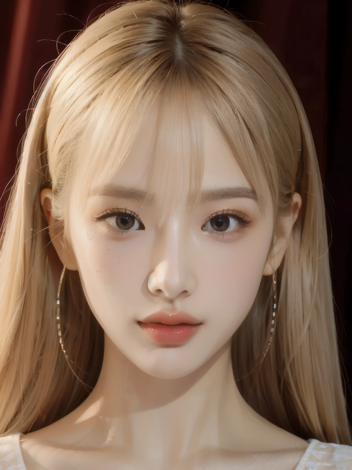 best quality, Masterpiece, big , (หน้าอกbig), Fine texture, Fine fabric, detailed face, Superb details, 8ก, complicated details, 1 girl, 30 years old, high contrast, High resolution eyes, Blonde